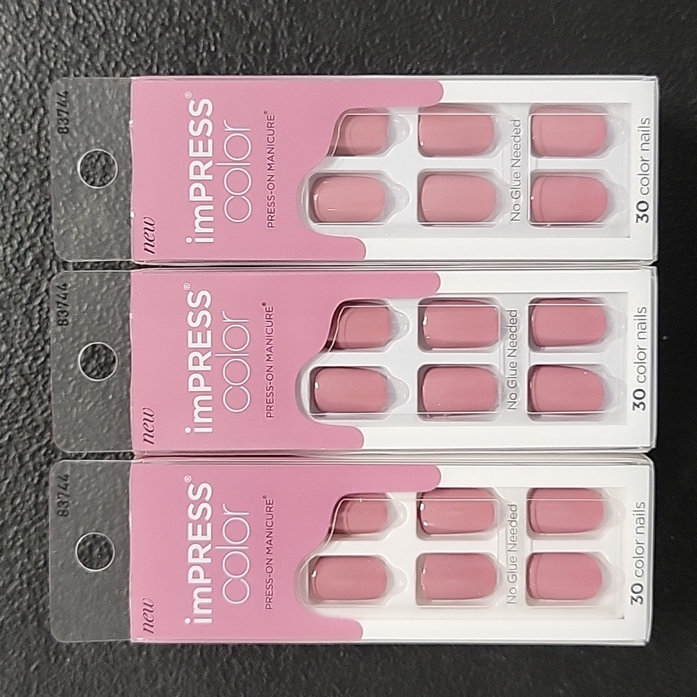 005 Kiss Impress Press-On-Manicure Nails - Petal Pink